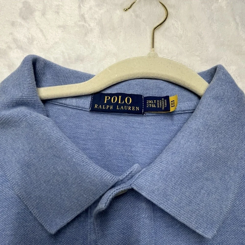 Polo Ralph Lauren Polo Shirt Mens 2XLT Embroidered Logo Casual Preppy Golf